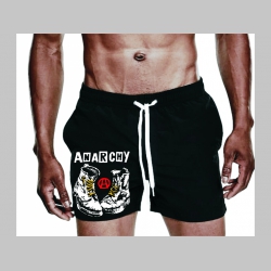 Anarchy - plavky s mot&iacute;vom - plavkov&eacute; p&aacute;nske kraťasy s pohodlnou gumou v p&aacute;se a &scaron;n&uacute;rkou na dotiahnutie vhodn&eacute; aj ako klasick&eacute; kraťasy na voľn&yacute; čas